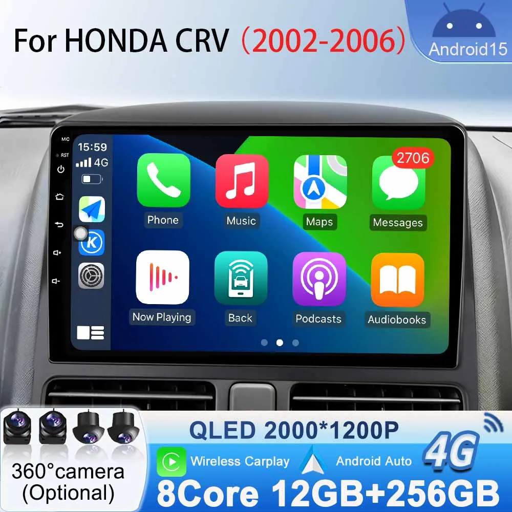 Multimedia Video Player DVD for Honda CRV 2002-2006 Car Radio Stereo Wireless Carplay GPS Navigation WiFi Android Auto Bluetooth
Multimedia Video Player DVD for Honda CRV 2002-2006 Car Radio Stereo Wireless Carplay GPS Navigation WiFi Android Auto Bluetooth