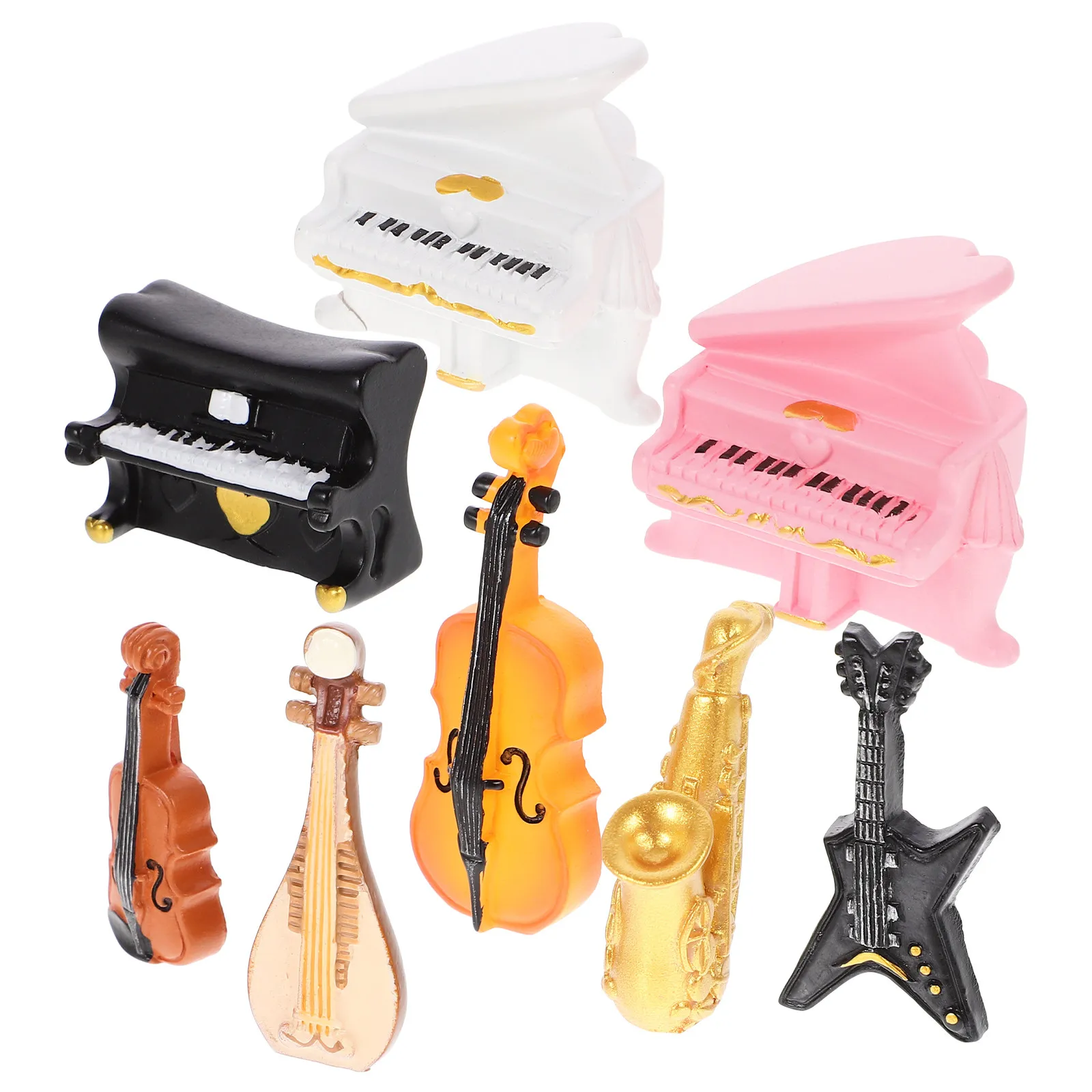 8Pcs Wear Resistant Resin Mini Instruments for Micro Landscape Desktop Photo Prop DIY Mini House Decor Lovely Realistic
8Pcs Wear Resistant Resin Mini Instruments for Micro Landscape Desktop Photo Prop DIY Mini House Decor Lovely Realistic