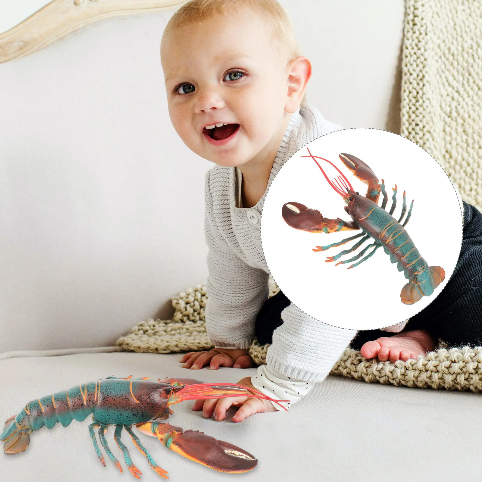 Premium Plastic Realistic Lobster Figure Educational Cognitive Play Tool Desktop Decoration Fish Tank Accent Nature Learning
Premium Plastic Realistic Lobster Figure Educational Cognitive Play Tool Desktop Decoration Fish Tank Accent Nature Learning