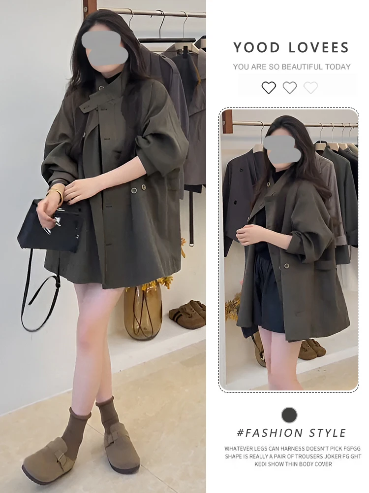Elegant Commuter Style Women's Windbreaker Coat Stand Collar Lightweight Maturity Spring Autumn New Style Classy Atmosphere
Elegant Commuter Style Women's Windbreaker Coat Stand Collar Lightweight Maturity Spring Autumn New Style Classy Atmosphere