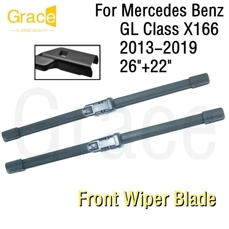 For Mercedes Benz GL-Class X166 Wiper Blade 26"+22“ Car Windshield Windscreen Rubber 2013 2014 2015 2016 2017 2018 2019
For Mercedes Benz GL-Class X166 Wiper Blade 26"+22“ Car Windshield Windscreen Rubber 2013 2014 2015 2016 2017 2018 2019