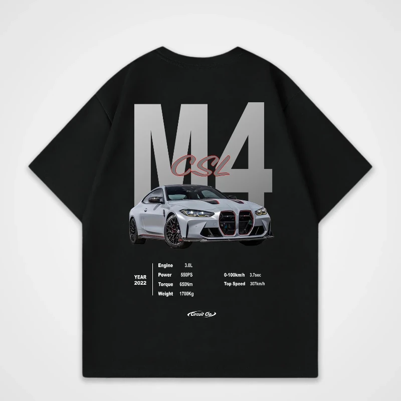 The 2025 Summer New Classic Sports Car M4 CSL Dominant Shirt Y2K Top T-shirt Crew Collar Top T-shirt for Both Men and Women
The 2025 Summer New Classic Sports Car M4 CSL Dominant Shirt Y2K Top T-shirt Crew Collar Top T-shirt for Both Men and Women