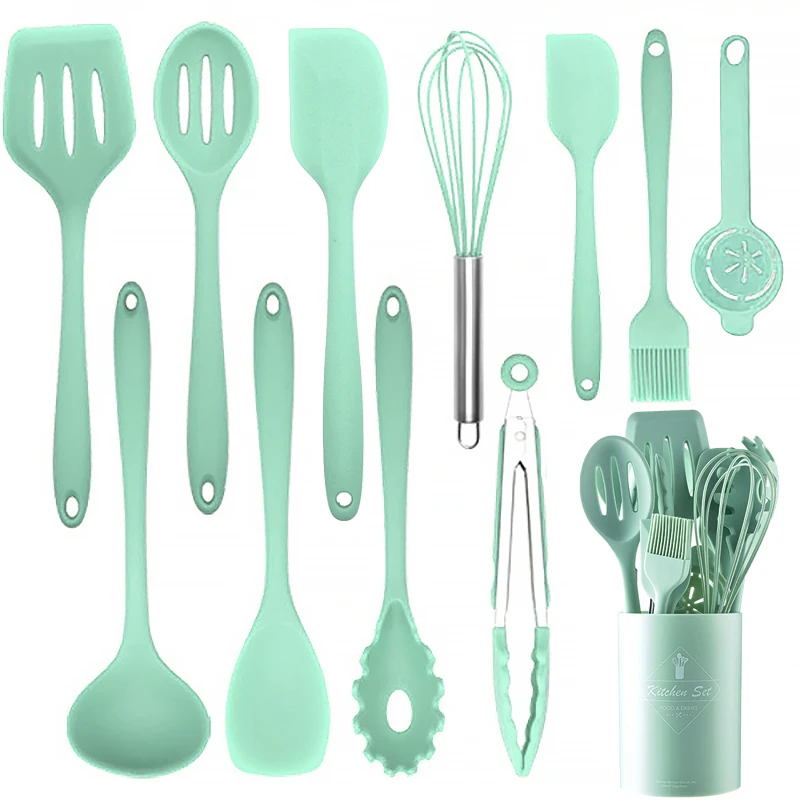 12Pcs Silicone Cooking Utensils Heat Kitchenware Resistant Kitchen Non-Stick Cooking Tools Universal Kitchen Accessories Tools
12Pcs Silicone Cooking Utensils Heat Kitchenware Resistant Kitchen Non-Stick Cooking Tools Universal Kitchen Accessories Tools
