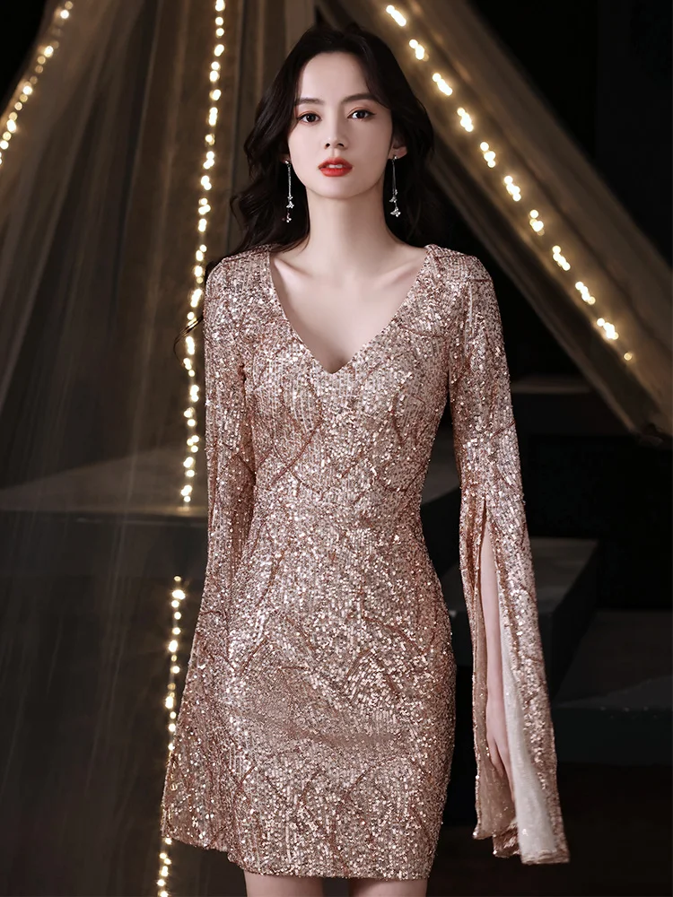 Flay Long Sve Evening Gown Women's High-End Sensation Luxury Small ence Host Dinner ort Wrap Bodycon Dr
Flay Long Sve Evening Gown Women's High-End Sensation Luxury Small ence Host Dinner ort Wrap Bodycon Dr