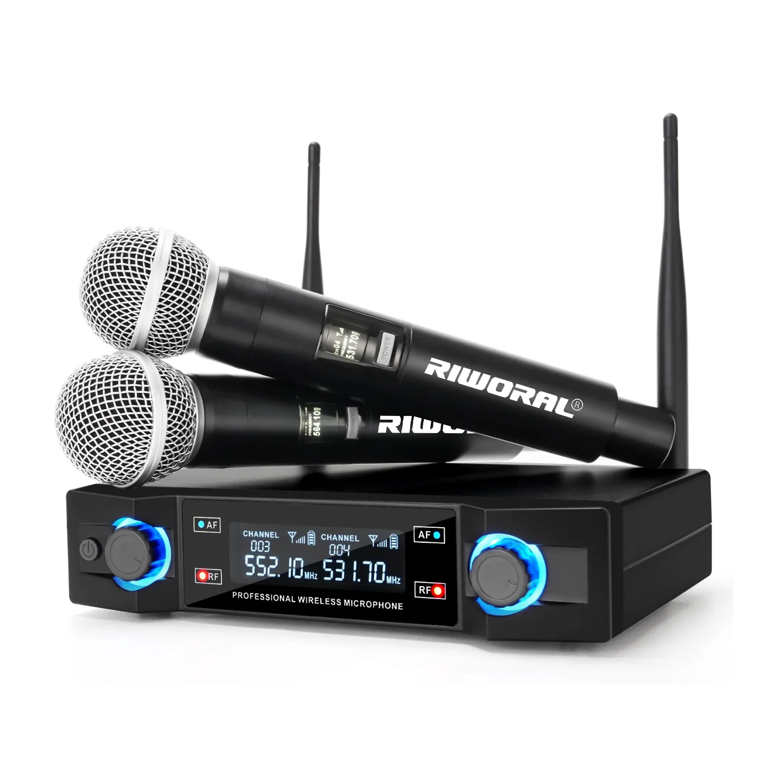 Professional Wireless Microphone System Dual Channel UHF Fixed Frequency Cordless Handheld Dynamic Mic For Karaoke Party
Professional Wireless Microphone System Dual Channel UHF Fixed Frequency Cordless Handheld Dynamic Mic For Karaoke Party
