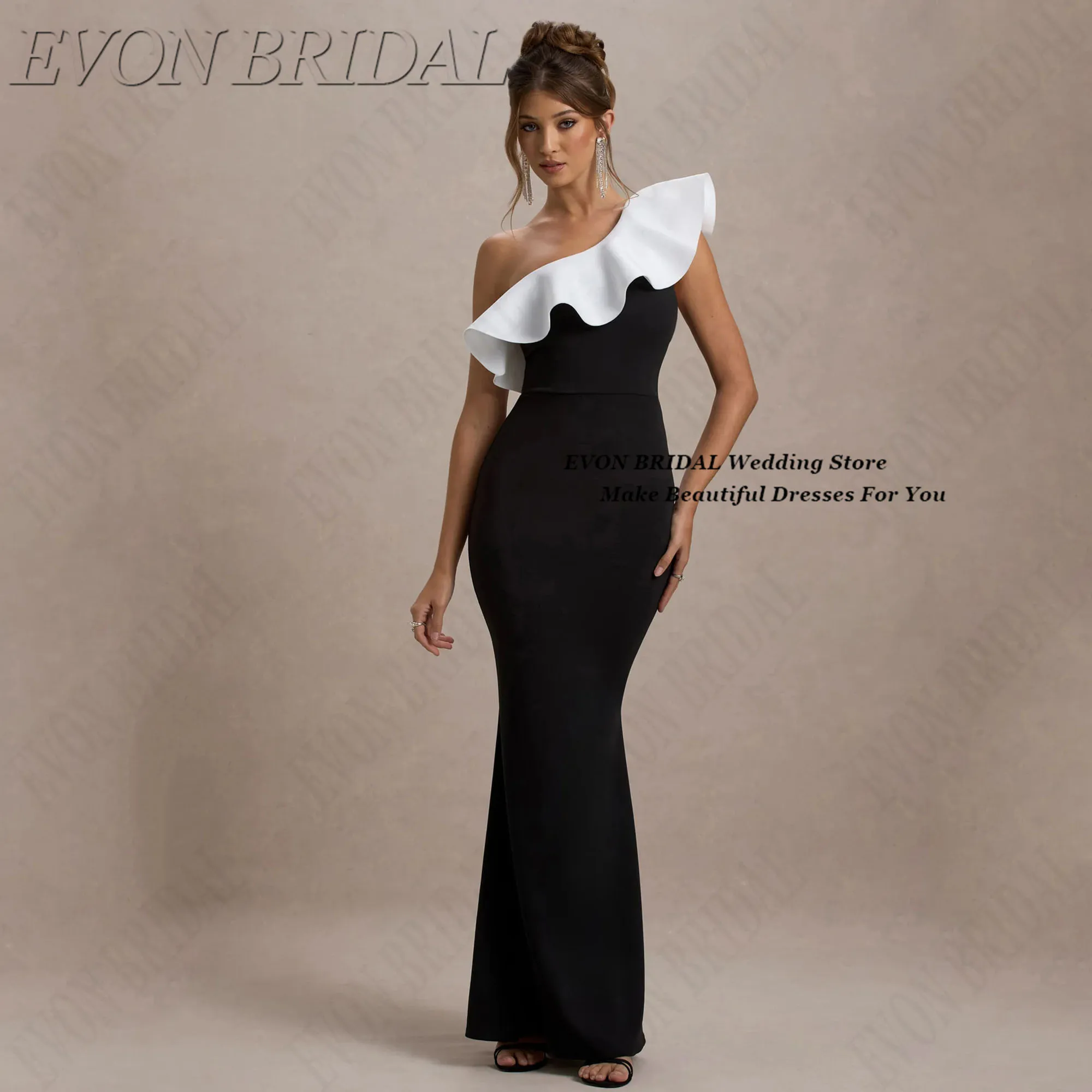 EVON BRIDAL Elegant Hip Hugging Evening Dress Long One Shoulder Formal Occasion Gown Exquisite Robe De Soiree Femmes Customized
EVON BRIDAL Elegant Hip Hugging Evening Dress Long One Shoulder Formal Occasion Gown Exquisite Robe De Soiree Femmes Customized