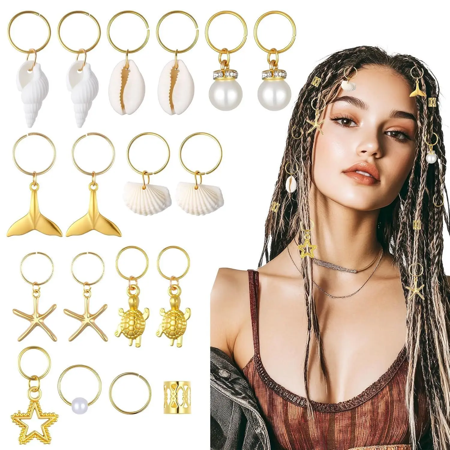 40 Pieces Zinc Alloy Star Hair Cuffs For Dreadlock DIY Wig Decor Hollow Braid Rings Non Slip Strong Hold For Twist Ropes
40 Pieces Zinc Alloy Star Hair Cuffs For Dreadlock DIY Wig Decor Hollow Braid Rings Non Slip Strong Hold For Twist Ropes