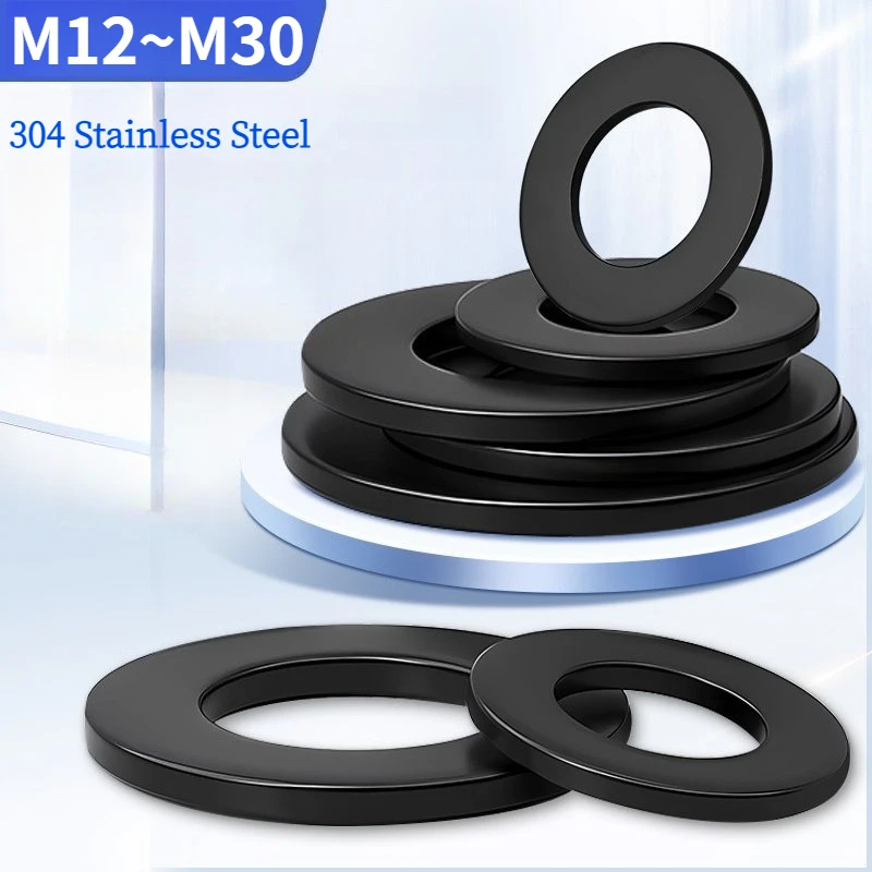 M12 M14 M16 M18 M20 M22 M24 M27 M30 Enlarged Super Thin Black Flat Washers 304 Stainless Steel Gaskets
M12 M14 M16 M18 M20 M22 M24 M27 M30 Enlarged Super Thin Black Flat Washers 304 Stainless Steel Gaskets