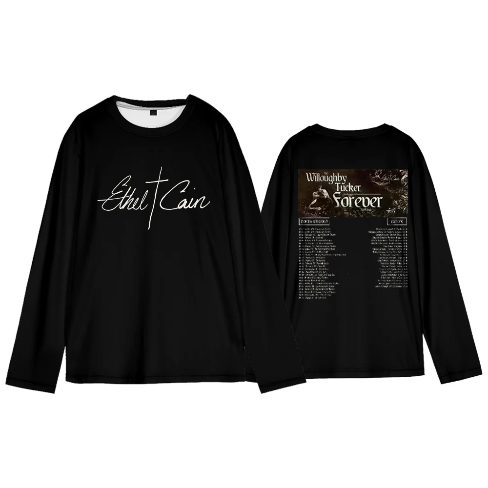 Ethel Cain Willoughby Tucker Forever World Tour футболка с длинными рукавами мужская/женская футболка уличная повседневная одежда
Ethel Cain Willoughby Tucker Forever World Tour футболка с длинными рукавами мужская/женская футболка уличная повседневная одежда