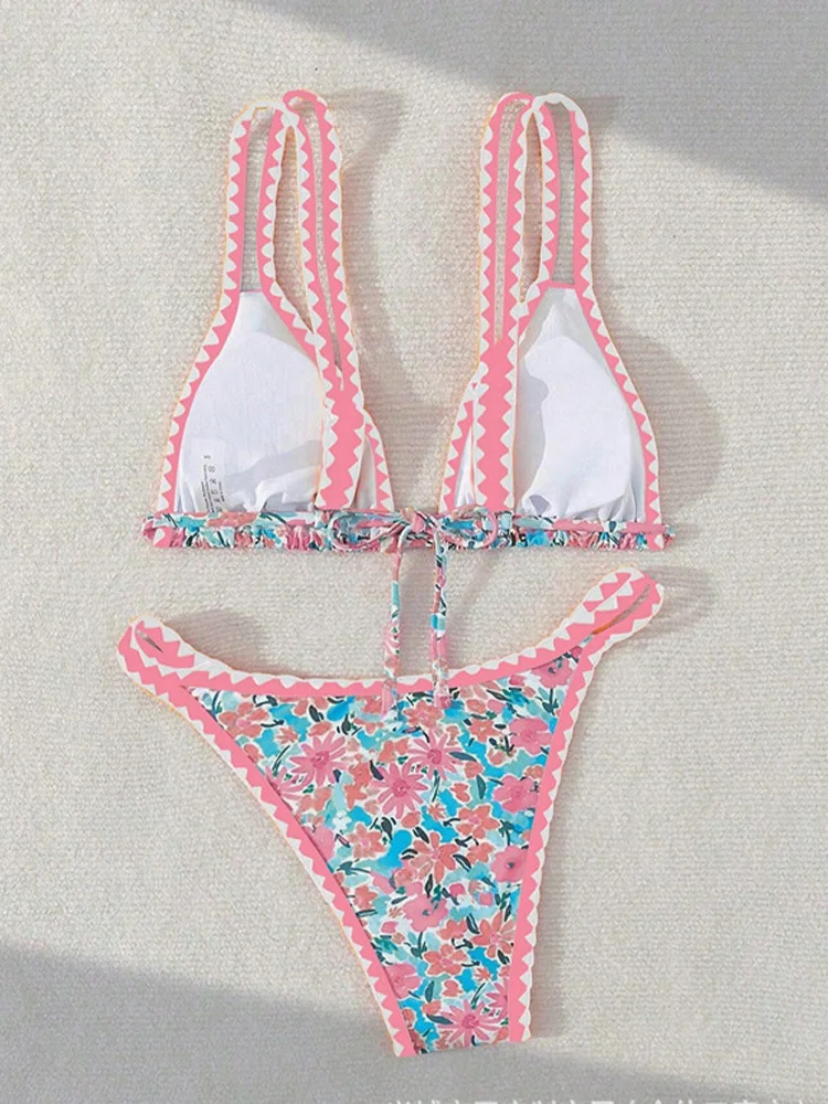 2026 New Summer Swimwear Bikini Set Sexy Print Backless Bikini 2 Piece Set Women Split Swimsuit High Waist Beach Bikini
2026 New Summer Swimwear Bikini Set Sexy Print Backless Bikini 2 Piece Set Women Split Swimsuit High Waist Beach Bikini