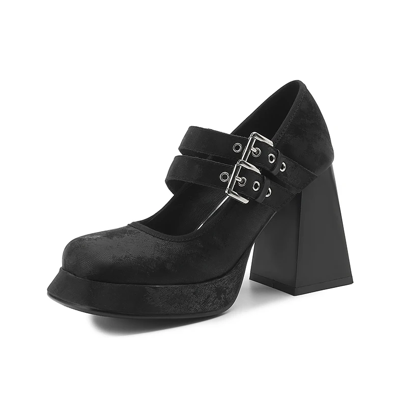 Женские туфли-лодочки премиум-класса из натуральной кожи ручной работы (шелковой смешанной воловьей кожи) на платформе и высоком каблуке с пряжкой на ремне, вечерние туфли Мэри Джейн
Женские туфли-лодочки премиум-класса из натуральной кожи ручной работы (шелковой смешанной воловьей кожи) на платформе и высоком каблуке с пряжкой на ремне, вечерние туфли Мэри Джейн