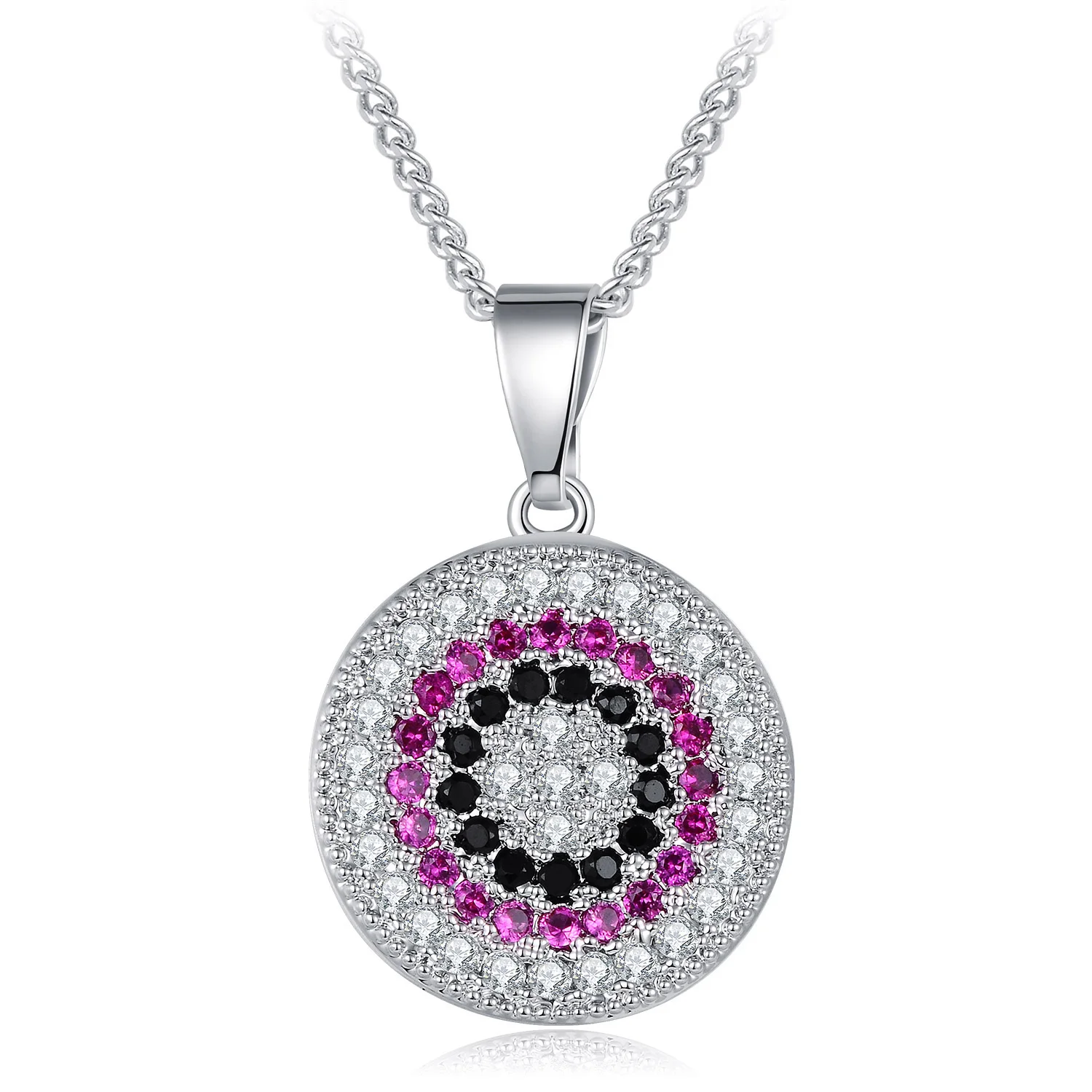 YHLISO Round Sparkling Evil Eye Cubic Zirconia Pendant Necklace Lucky Charm Disc Necklaces for Women Birthday Gift
YHLISO Round Sparkling Evil Eye Cubic Zirconia Pendant Necklace Lucky Charm Disc Necklaces for Women Birthday Gift
