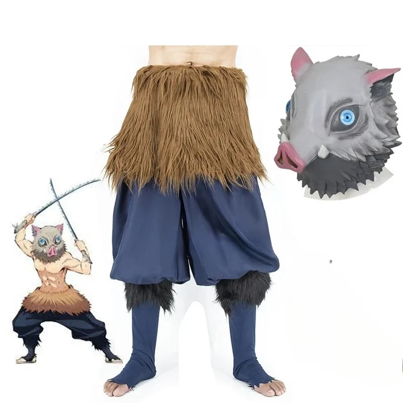 Аниме Demon Slayer Kimetsu No Yaiba Hashibira Inosuke Косплей Костюм Свинья Силиконовая Маска Черные Носки Сандалии Косплей
Аниме Demon Slayer Kimetsu No Yaiba Hashibira Inosuke Косплей Костюм Свинья Силиконовая Маска Черные Носки Сандалии Косплей