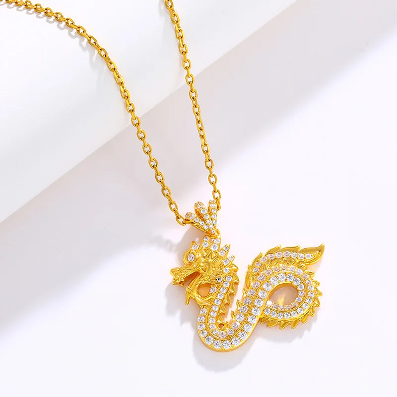 Luxury 24K 9999 Pure Gold real gold Vintage Zodiac Dragon Pendant Men's Pan Dragon Pendant Necklace
Luxury 24K 9999 Pure Gold real gold Vintage Zodiac Dragon Pendant Men's Pan Dragon Pendant Necklace