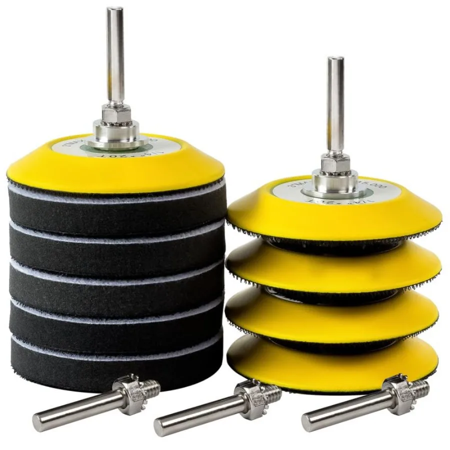 3 Inch Hook and Loop Sanding Pad for Sanding Disc with 1/4 Inches Drill Sanding Attachment and Foam Sanding Pads for Polish Woo
3 Inch Hook and Loop Sanding Pad for Sanding Disc with 1/4 Inches Drill Sanding Attachment and Foam Sanding Pads for Polish Woo