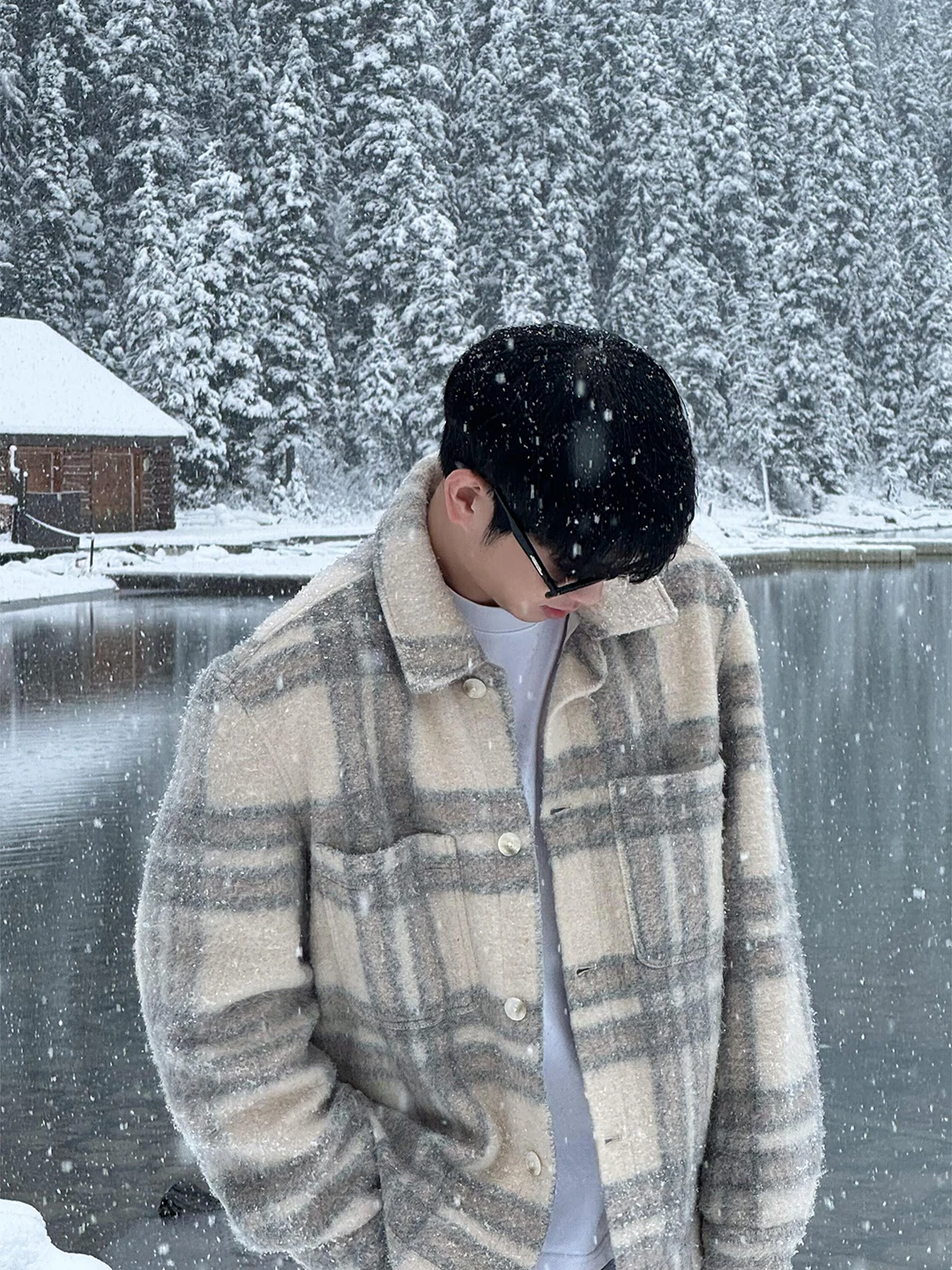 i Tweed Men's Winter Coat High Weight Warmth Outerwear Cleanfit Loose Plaid Jaet Casual Sle Thiened Warmth Polyester
i Tweed Men's Winter Coat High Weight Warmth Outerwear Cleanfit Loose Plaid Jaet Casual Sle Thiened Warmth Polyester