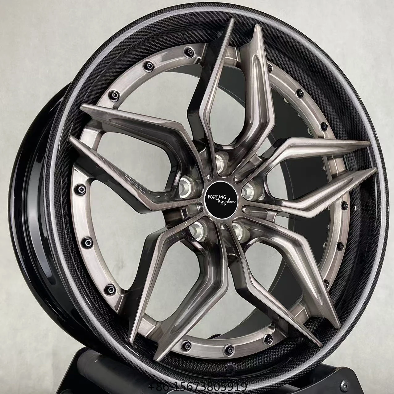 High-End New Forging Kingdom Two-Piece Forged Aluminum Alloy Matte Black Multi Spoke Car Wheels 18-23 Inches Various PCD
High-End New Forging Kingdom Two-Piece Forged Aluminum Alloy Matte Black Multi Spoke Car Wheels 18-23 Inches Various PCD