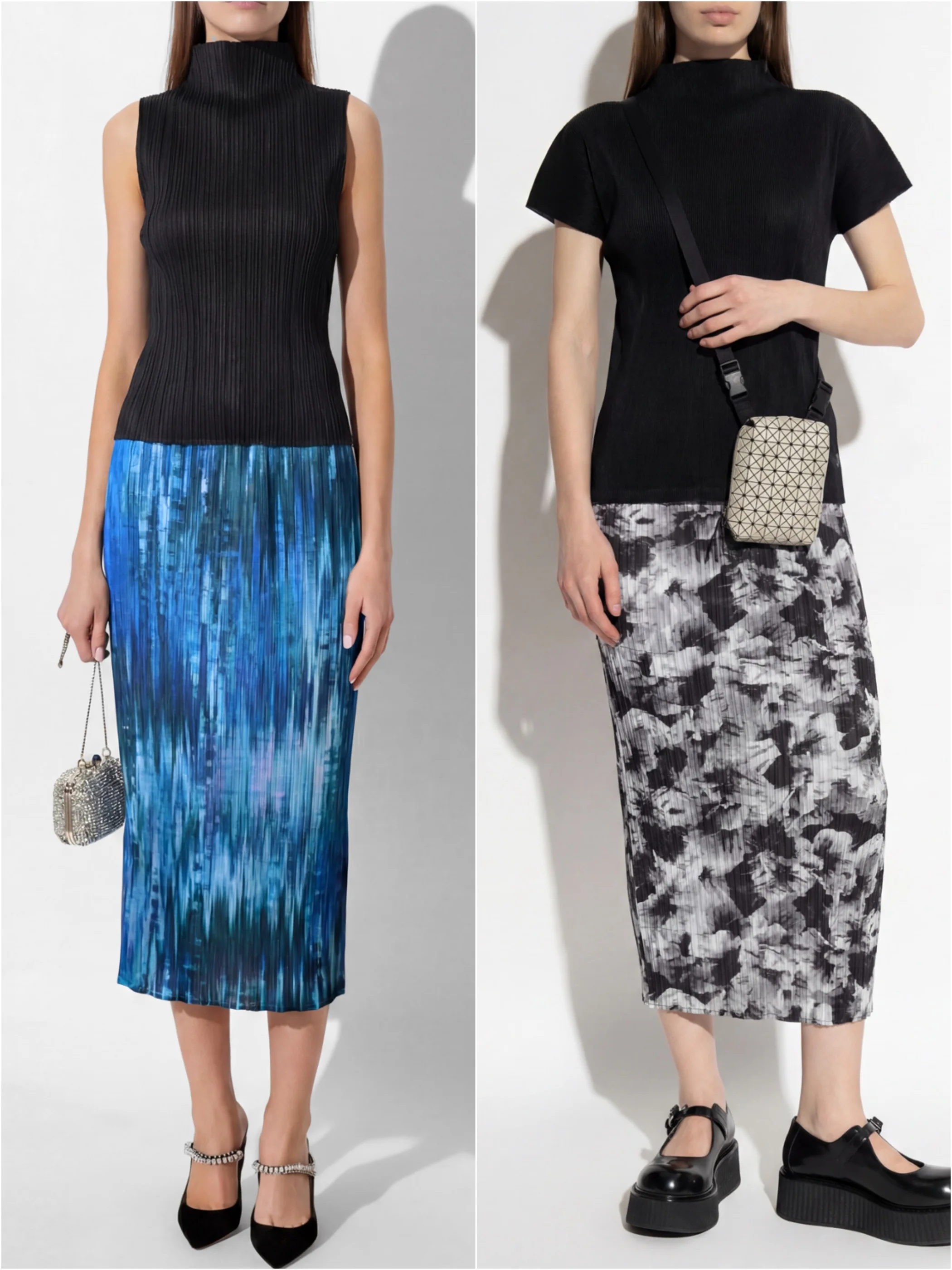 Chao Blue Printed High Waist Pleated Skirt Elegant Chinese Style Casual High Waist Polyester Fiber Slimming A-Line Skirt
Chao Blue Printed High Waist Pleated Skirt Elegant Chinese Style Casual High Waist Polyester Fiber Slimming A-Line Skirt