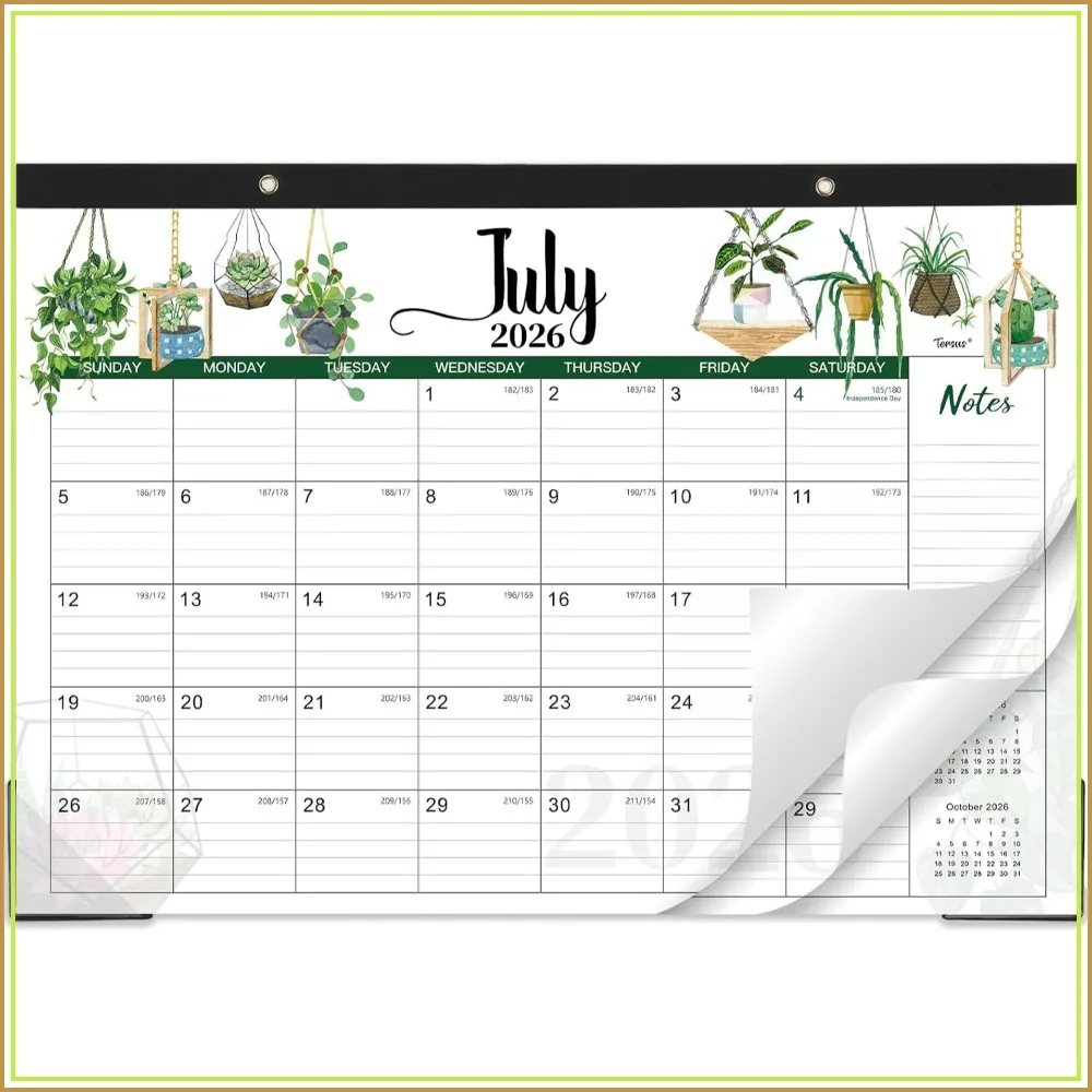 Large Desk Calendar 2026-2027, 17" x 12" with Cutting Lines, Corner Protector, Note Section for Home Office School
Large Desk Calendar 2026-2027, 17" x 12" with Cutting Lines, Corner Protector, Note Section for Home Office School