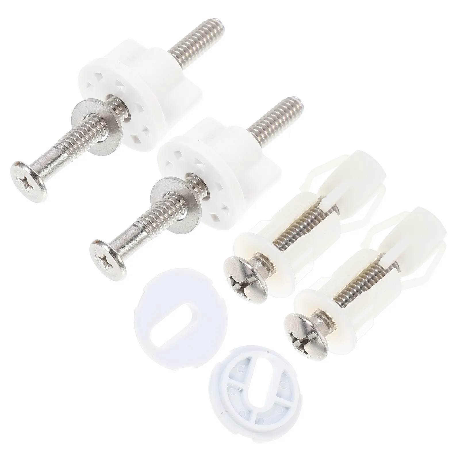 1Set Stainless Steel Toilet Seat Screws with Nylon Washers Heavy Duty Rustproof Toilet Lid Bolts for Secure Stable Fixing
1Set Stainless Steel Toilet Seat Screws with Nylon Washers Heavy Duty Rustproof Toilet Lid Bolts for Secure Stable Fixing