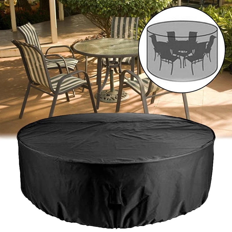 185*110cm 210d Dust Cover Outer Black Inner Silver Round Furniture Cover Dust And Waterproof Cover Round Table Cover
185*110cm 210d Dust Cover Outer Black Inner Silver Round Furniture Cover Dust And Waterproof Cover Round Table Cover