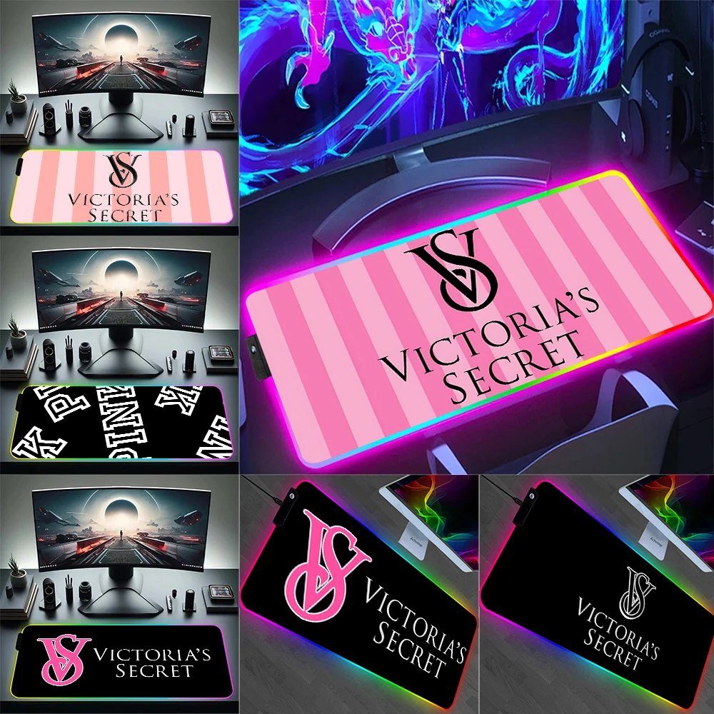 Fashion Trend Secret Logo RGB Pc Gamer Keyboard Mouse Pad Mousepad LED Glowing Mouse Mats Rubber Gaming Computer Mausepad
Fashion Trend Secret Logo RGB Pc Gamer Keyboard Mouse Pad Mousepad LED Glowing Mouse Mats Rubber Gaming Computer Mausepad