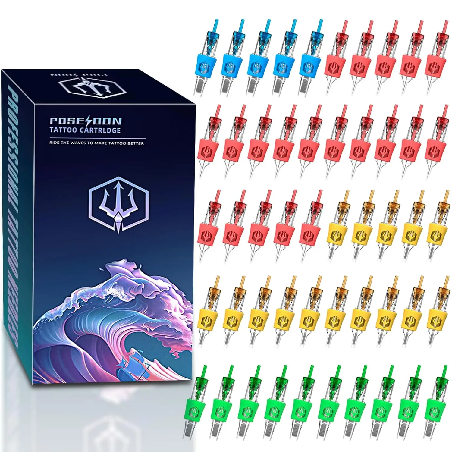 50Pcs Tattoo Cartridge Needles Assorted Sizes 10 Types 3RL to 9M1 Disposable for Tattoo Pen
50Pcs Tattoo Cartridge Needles Assorted Sizes 10 Types 3RL to 9M1 Disposable for Tattoo Pen
