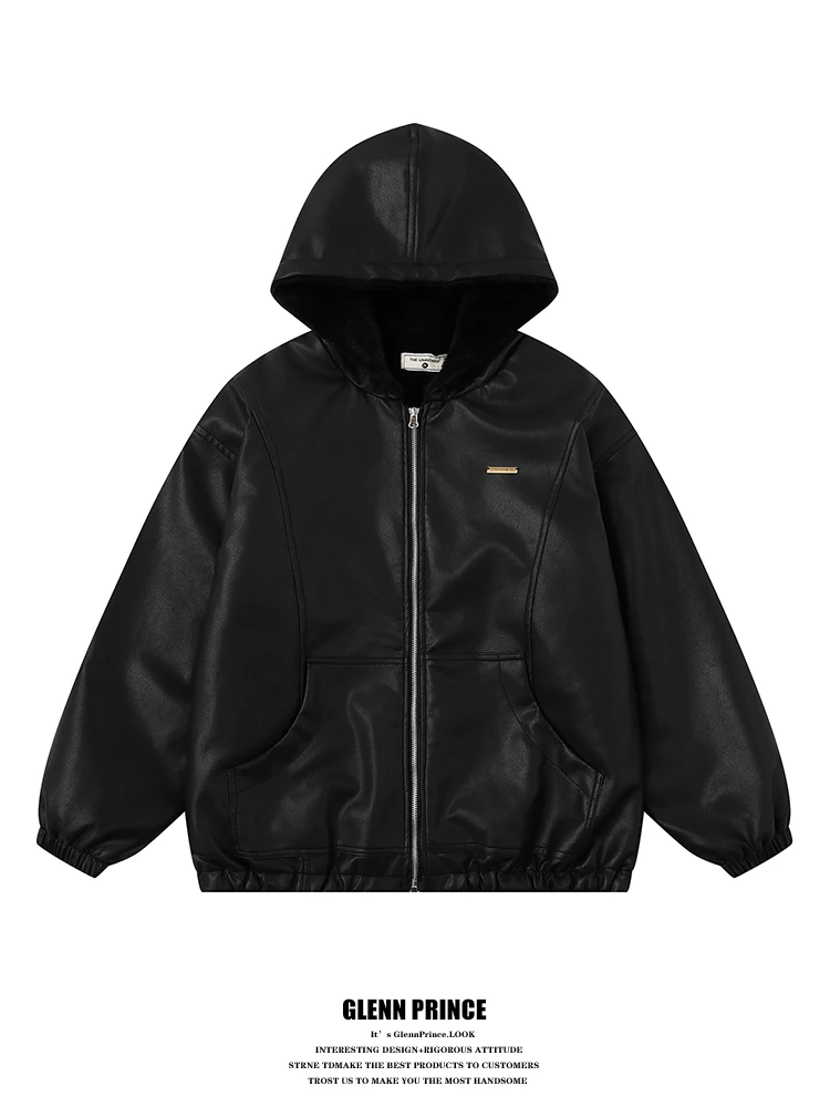 GPstudio American Street Sle Fce Lined Biker Jaet Men's Winter Cotton Coat Cool Haome High End Feel PU Leather
GPstudio American Street Sle Fce Lined Biker Jaet Men's Winter Cotton Coat Cool Haome High End Feel PU Leather