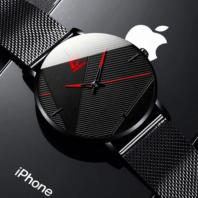 Fashion Mens Minimalist Watches Simple Men Business Ultra Thin Stainless Steel Mesh Belt Quartz Wrist Watch relogio masculino
Fashion Mens Minimalist Watches Simple Men Business Ultra Thin Stainless Steel Mesh Belt Quartz Wrist Watch relogio masculino