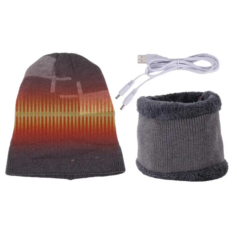 Electric Heated Hat Scarf Set USB Warm Hat Neck Warmer Cap Rechargeable Heated Knitting Beanie For Outdoor Mountaineering
Electric Heated Hat Scarf Set USB Warm Hat Neck Warmer Cap Rechargeable Heated Knitting Beanie For Outdoor Mountaineering