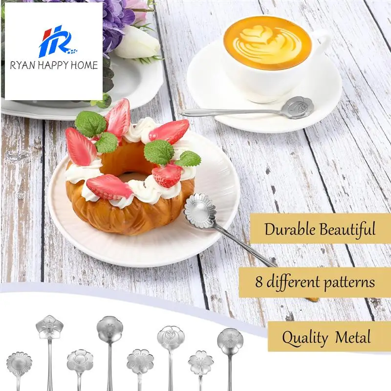 Floral 5-Inch Silver Spoons Set, 40Pcs Stainless Steel Coffee And Dessert Spoons For Tableware In Cafes And Kitchens
Floral 5-Inch Silver Spoons Set, 40Pcs Stainless Steel Coffee And Dessert Spoons For Tableware In Cafes And Kitchens