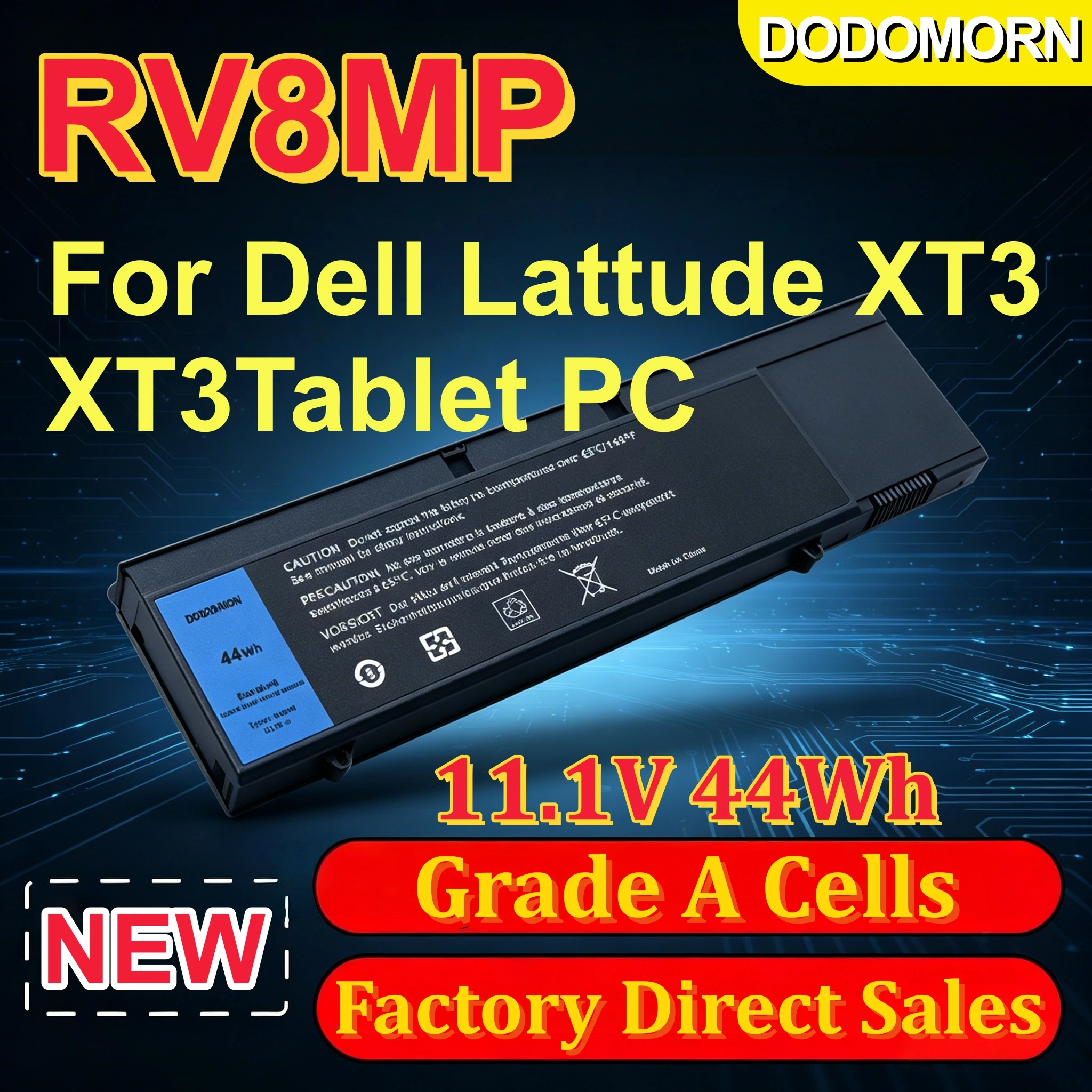 High quality RV8MP Laptop Battery for Dell Latitude XT3 Tablet PC 1NP0F H6T9R 37HGH 5K4WW 0DNY0
High quality RV8MP Laptop Battery for Dell Latitude XT3 Tablet PC 1NP0F H6T9R 37HGH 5K4WW 0DNY0