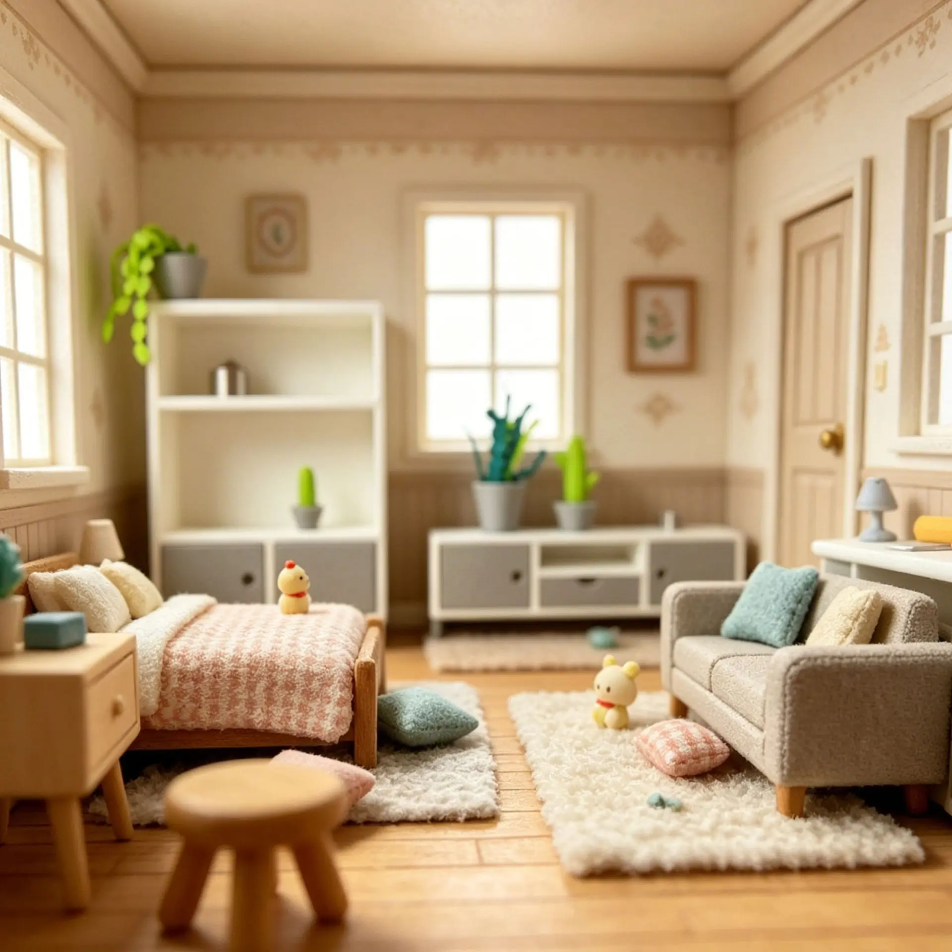 1:12 Scale Dollhouse Modern TV Stand & Storage Cabinet, Mini Living Room Furniture Set, Gray & White Cabinet for Dollhouse Scene
1:12 Scale Dollhouse Modern TV Stand & Storage Cabinet, Mini Living Room Furniture Set, Gray & White Cabinet for Dollhouse Scene