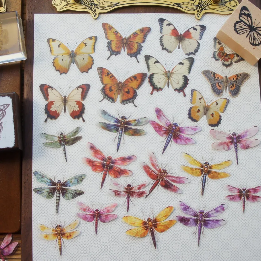 38pcs Natural Tropical Dragonfly Butterfly Bird Style Sticker Scrapbooking DIY Gift Packing Label Gift Decoration Tag
38pcs Natural Tropical Dragonfly Butterfly Bird Style Sticker Scrapbooking DIY Gift Packing Label Gift Decoration Tag