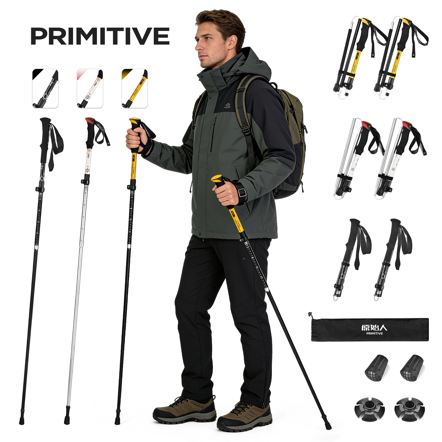 Складные треккинговые палки PRIMITIVE: ультралегкие, для активного отдыха, с быстрой фиксацией, из алюминиевого сплава
Складные треккинговые палки PRIMITIVE: ультралегкие, для активного отдыха, с быстрой фиксацией, из алюминиевого сплава