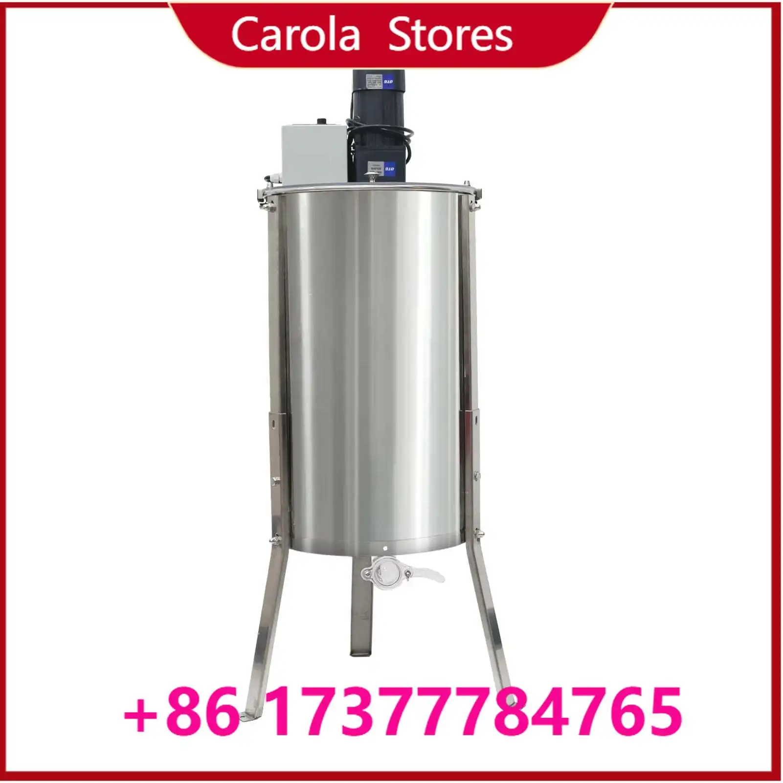 3 Frames Stainless Steel Honey Extractor, Belt Drive Barrel Honey Spinner Centrifuge for Beekeeping
3 Frames Stainless Steel Honey Extractor, Belt Drive Barrel Honey Spinner Centrifuge for Beekeeping