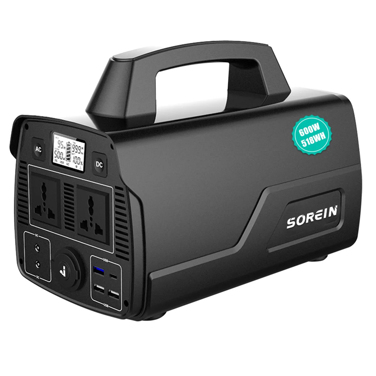 Sorein Portable 600w Camping Solar Generator Lifepo4 Power Station Mini Solar Generator
Sorein Portable 600w Camping Solar Generator Lifepo4 Power Station Mini Solar Generator