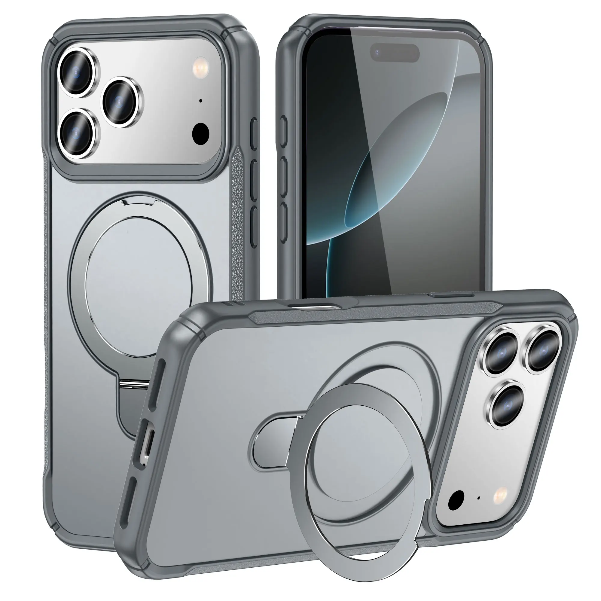 For iPhone 17 Pro max Magnetic Stand Case 360° Rotatable Anti-fall TPU&Acrylic Back Cover Funda For iPhone 17 Air 16 15 Pro max
For iPhone 17 Pro max Magnetic Stand Case 360° Rotatable Anti-fall TPU&Acrylic Back Cover Funda For iPhone 17 Air 16 15 Pro max