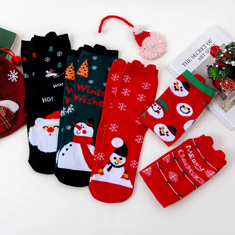 Red Knit Cotton Christmas Socks Women 2025 Winter Cute Cartoon Snowman Elk Print Couple Socks Comfort Warm Stockings Unisex
Red Knit Cotton Christmas Socks Women 2025 Winter Cute Cartoon Snowman Elk Print Couple Socks Comfort Warm Stockings Unisex