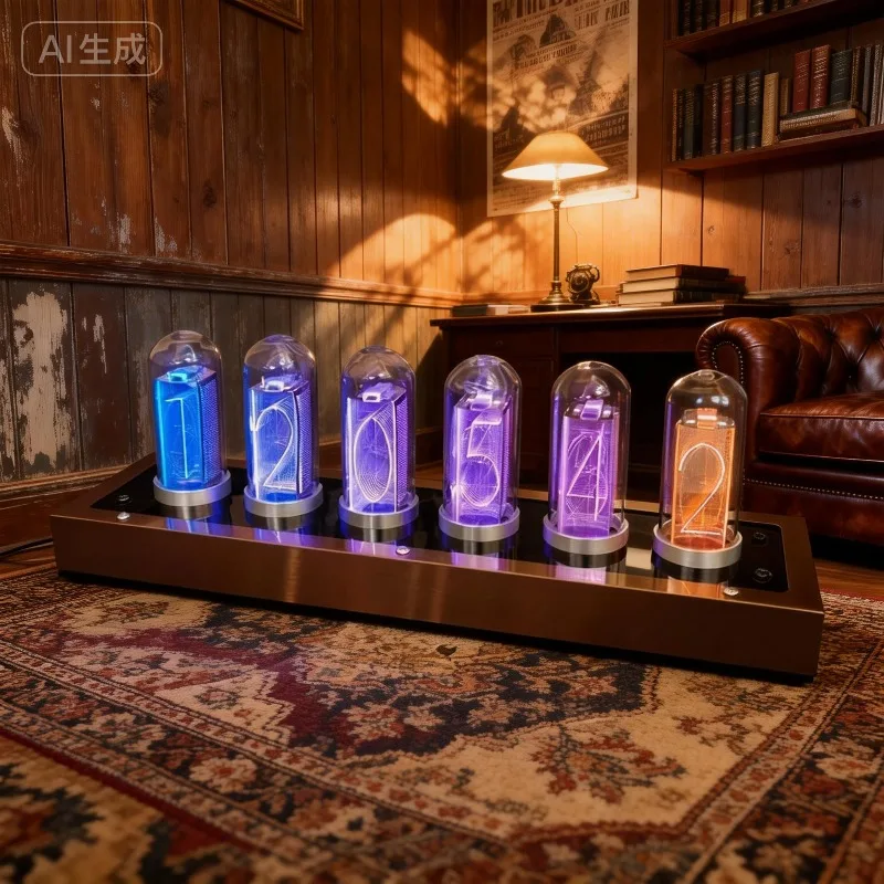 Digital Led Clock Retro Glow Tube Clocks Tabletop Vacuum Tube Watch Metal Silent Lamp Watches Decoration and Table Accessories
Digital Led Clock Retro Glow Tube Clocks Tabletop Vacuum Tube Watch Metal Silent Lamp Watches Decoration and Table Accessories