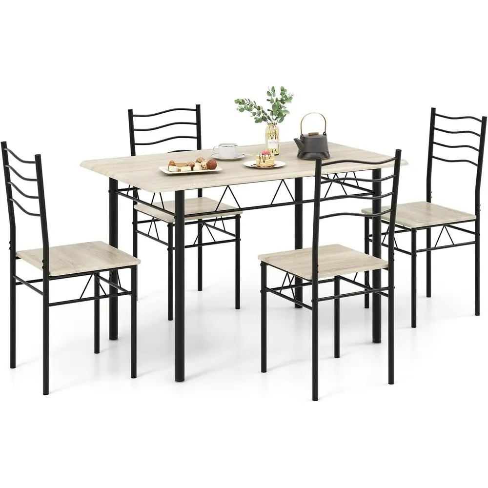 4-5 Piece Metal Dining Set with Non-Slip Pads, Ideal for Small Spaces and Breakfast Nooks
4-5 Piece Metal Dining Set with Non-Slip Pads, Ideal for Small Spaces and Breakfast Nooks