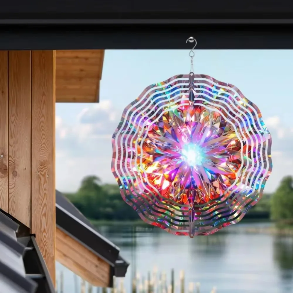 Patio Wind Chimes,Quadrilateral Metal Wind Spinner | Multi-Color Reflective Design | No Battery Needed | Perfect For Mother's Da
Patio Wind Chimes,Quadrilateral Metal Wind Spinner | Multi-Color Reflective Design | No Battery Needed | Perfect For Mother's Da