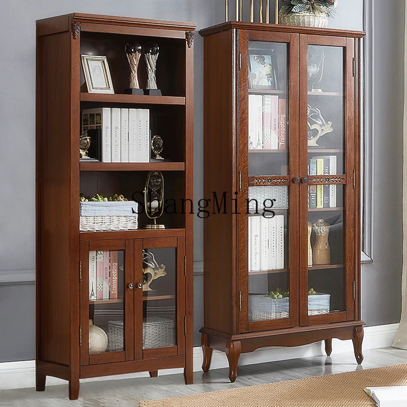 TMJ Bookcase with Door Bookshelf Sliding Door Locker Solid Wood Glass Door Bookcase Floor Locker TV Side Cabinet
TMJ Bookcase with Door Bookshelf Sliding Door Locker Solid Wood Glass Door Bookcase Floor Locker TV Side Cabinet
