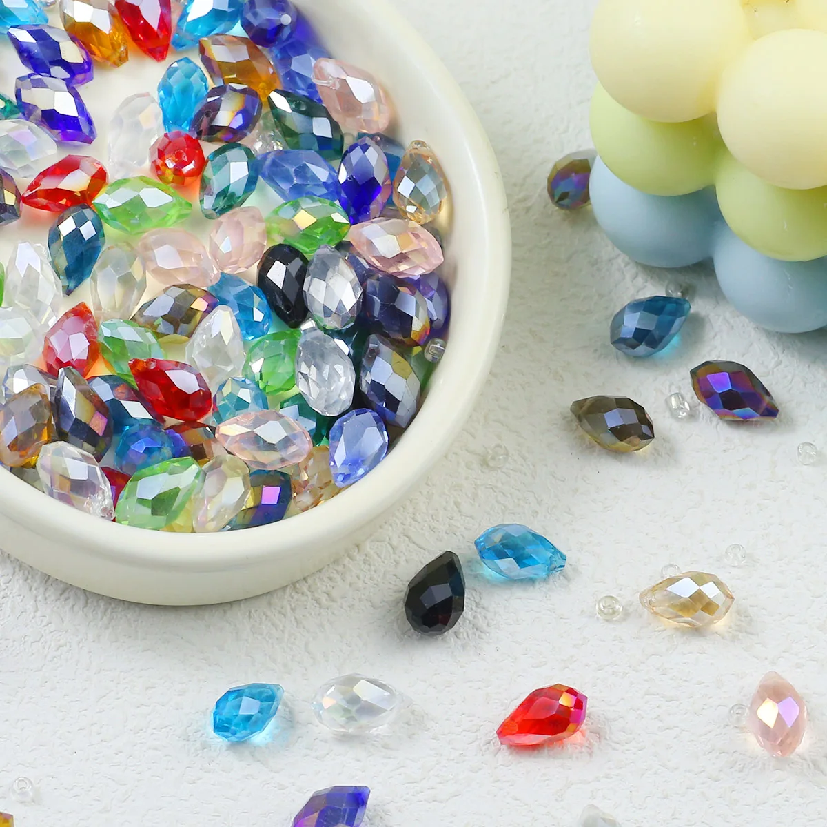 8x13mm 30pcs Teardrop Shaped Austrian Faceted Crystal Glass Loose Beads For Jewelry Making Necklaces Bracelets DIY Accessories 
8x13mm 30pcs Teardrop Shaped Austrian Faceted Crystal Glass Loose Beads For Jewelry Making Necklaces Bracelets DIY Accessories