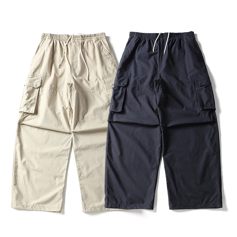 Мужская японская уличная одежда, модные винтажные свободные повседневные широкие брюки-карго из чистого хлопка, женские шаровары
Мужская японская уличная одежда, модные винтажные свободные повседневные широкие брюки-карго из чистого хлопка, женские шаровары
