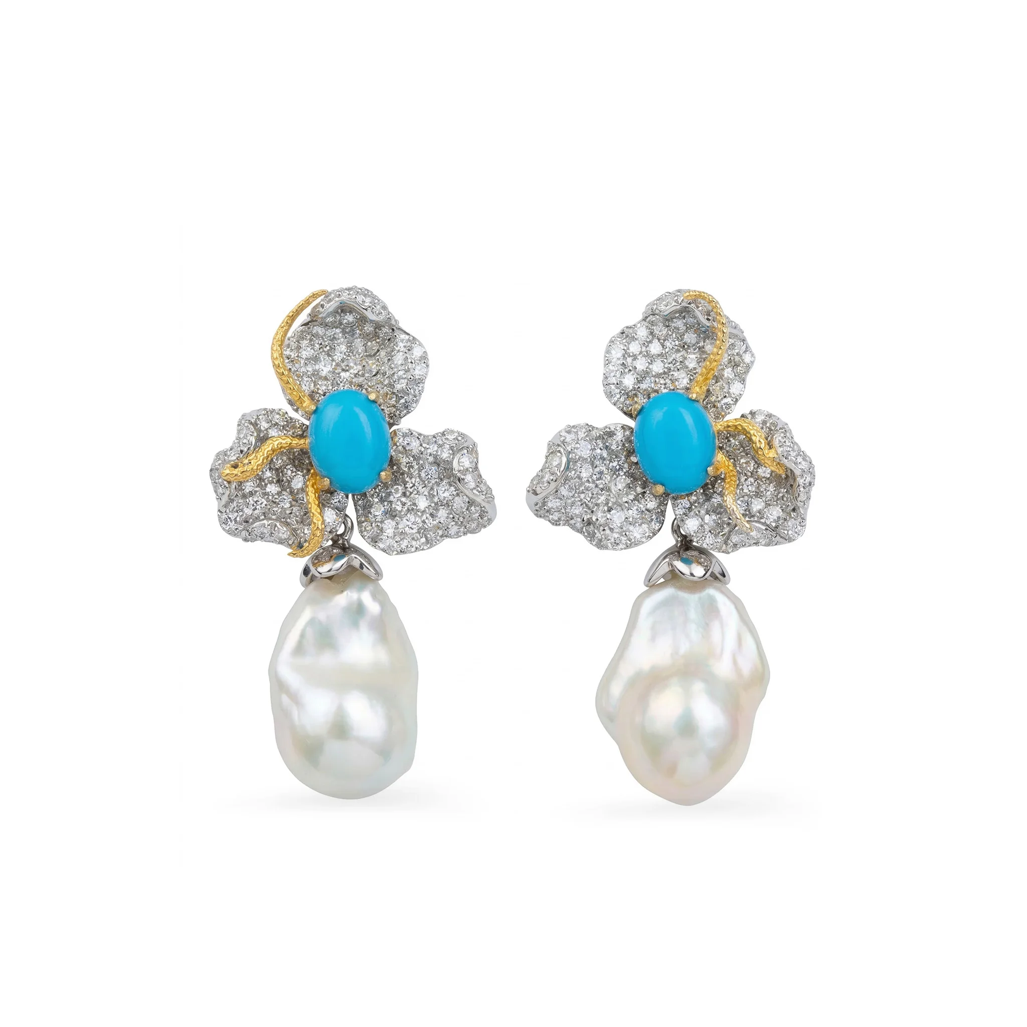 Elegant Artificial Turquoise Pearl Drop Earrings Flower Design 925 Sterling Silver Fine Jewelry for Women's Vacation Party Gifts
Elegant Artificial Turquoise Pearl Drop Earrings Flower Design 925 Sterling Silver Fine Jewelry for Women's Vacation Party Gifts