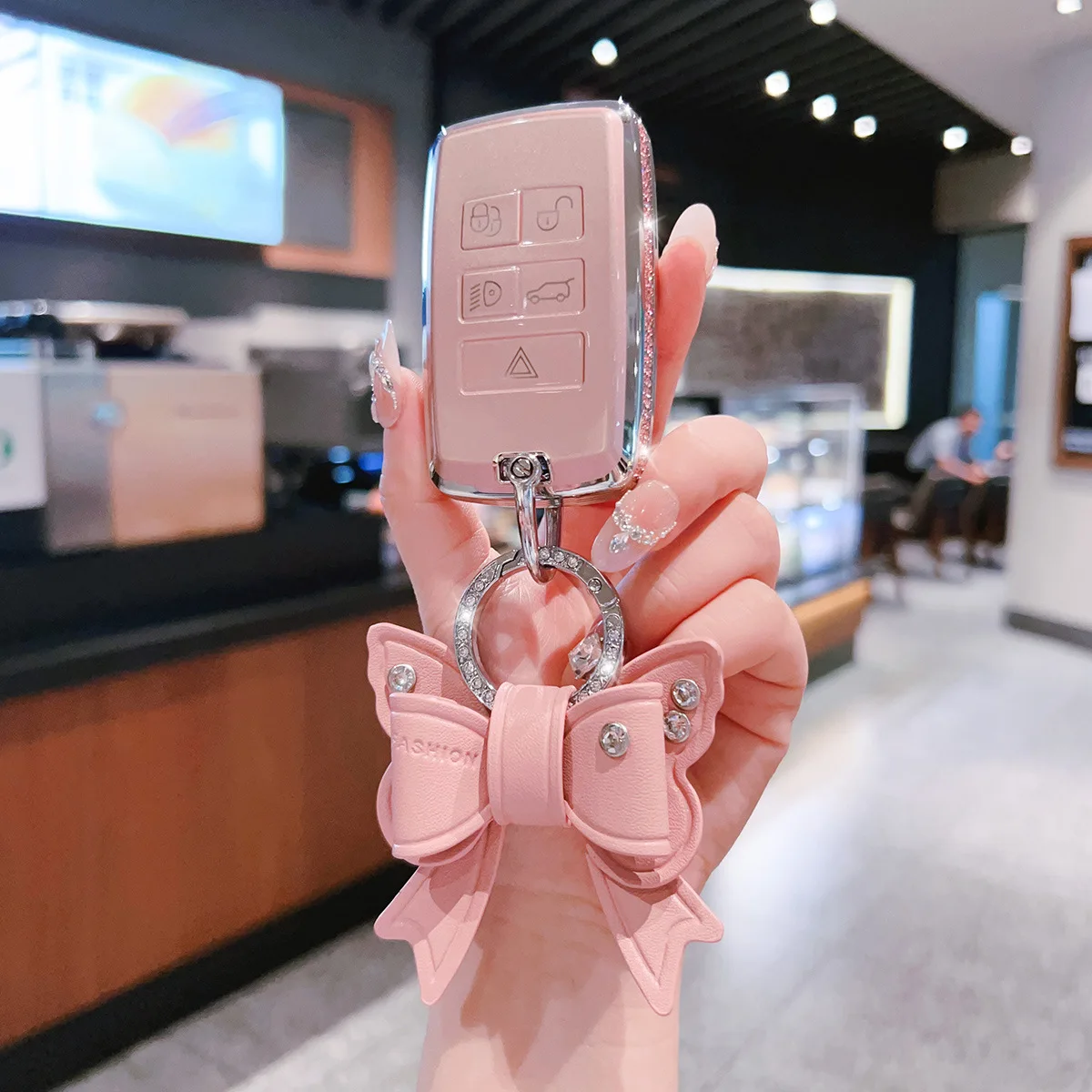 Side Diamond Pink TPU for Land Rover Range Rover Sport Evoque Freelander 2 for Jaguar XF XJ XJL XE Remote Car Key Case Cover Fob
Side Diamond Pink TPU for Land Rover Range Rover Sport Evoque Freelander 2 for Jaguar XF XJ XJL XE Remote Car Key Case Cover Fob