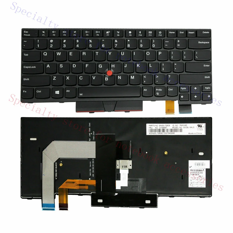 R+ US Layout Backlit Keyboard Part For Lenovo Thinkpad A475 20KL 20KM 01AX569 tbn
R+ US Layout Backlit Keyboard Part For Lenovo Thinkpad A475 20KL 20KM 01AX569 tbn
