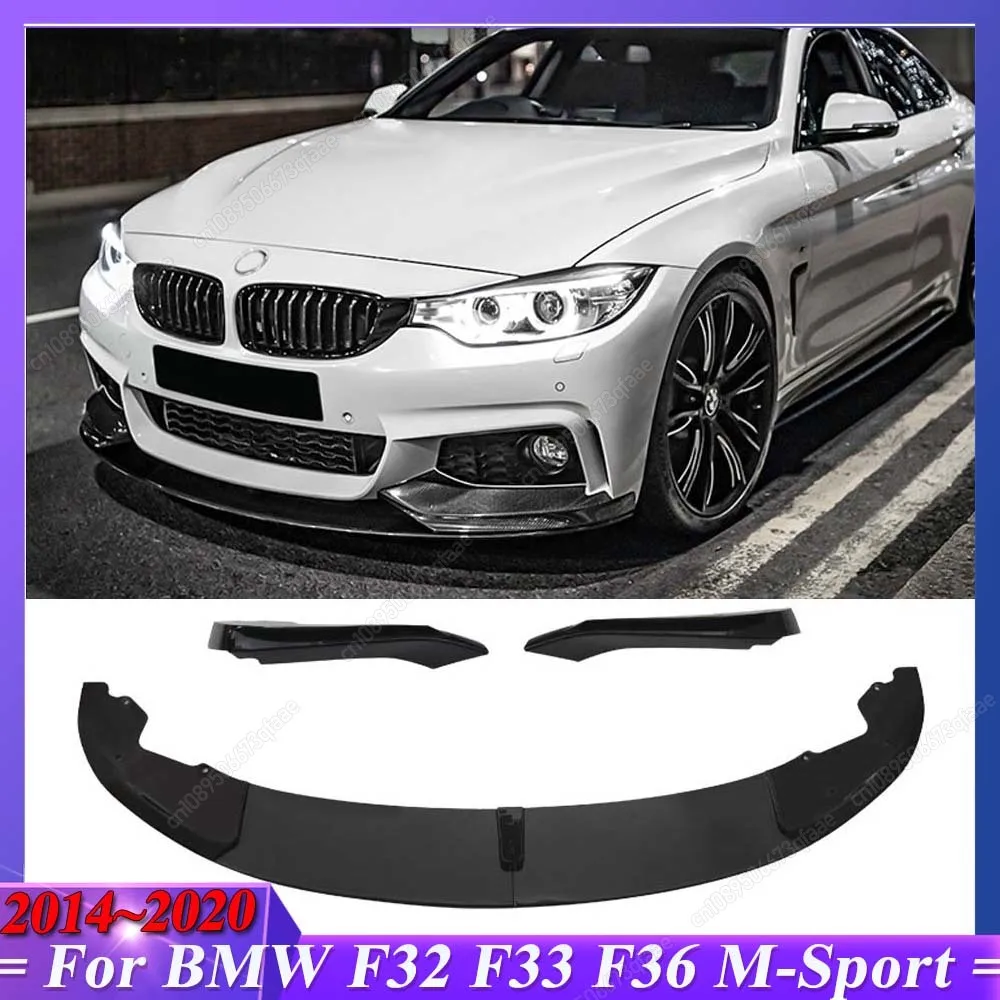 For BMW 4 Series F32 F33 F36 420i 430i 420d M440i 2014-2020 ABS 4Pcs Front Bumper Lip Diffuser Splitter Body Kits Cover Tuning
For BMW 4 Series F32 F33 F36 420i 430i 420d M440i 2014-2020 ABS 4Pcs Front Bumper Lip Diffuser Splitter Body Kits Cover Tuning