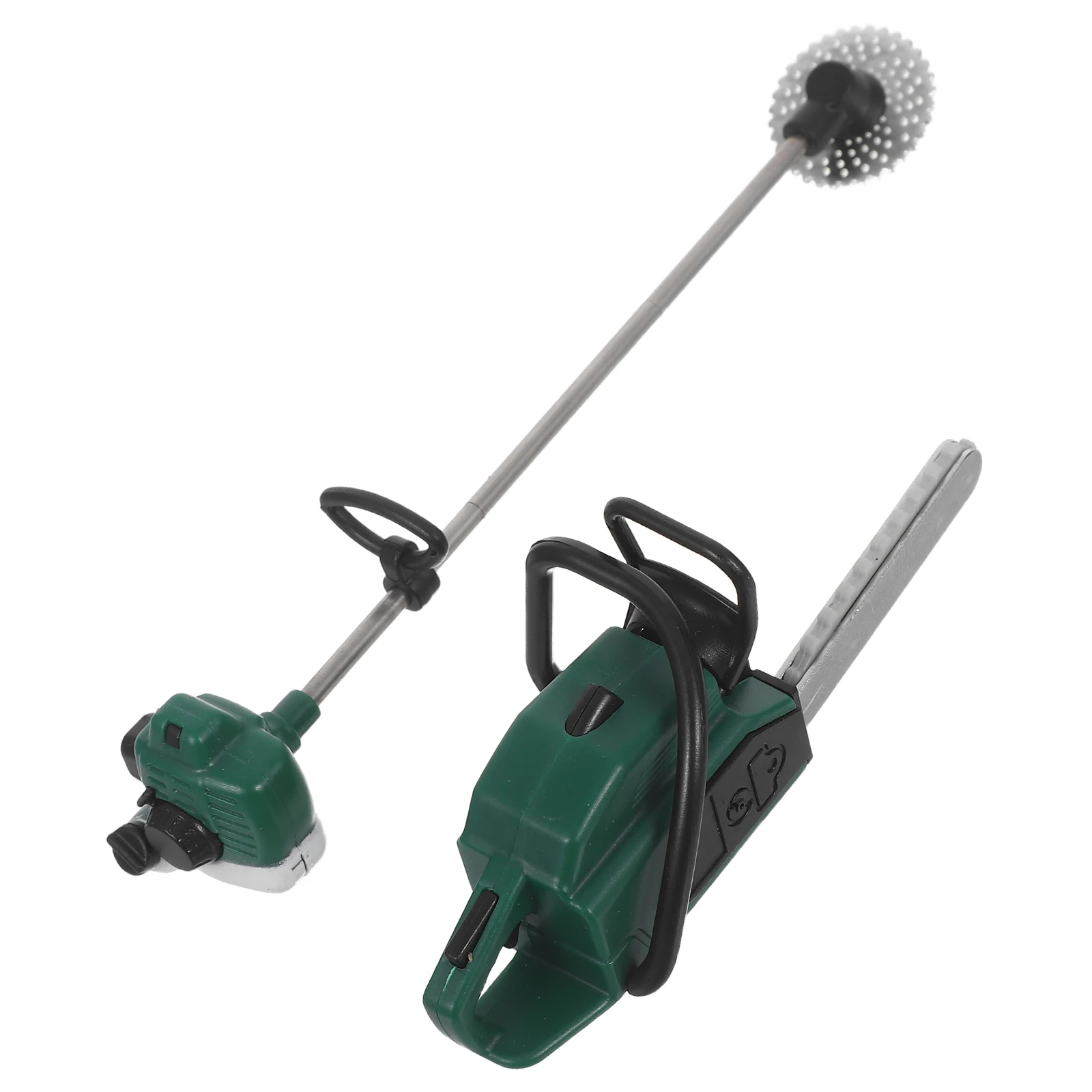 2 Pcs Chainsaw Outdoor Gardening Decorations Tiny Lawn Mower Prop Miniature Small Ornaments Green Miniatures Tool Toddler 
2 Pcs Chainsaw Outdoor Gardening Decorations Tiny Lawn Mower Prop Miniature Small Ornaments Green Miniatures Tool Toddler